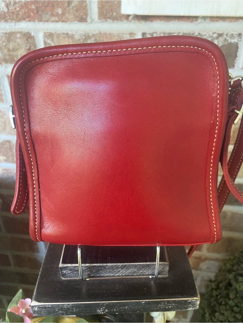 Coach Vintage Bellini Zip 9139 Red Leather Crossbody Bag Made In USA 1999 - Picture 8 of 10